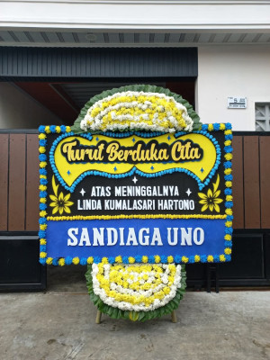 Papan Bunga Duka di Ratu Sima